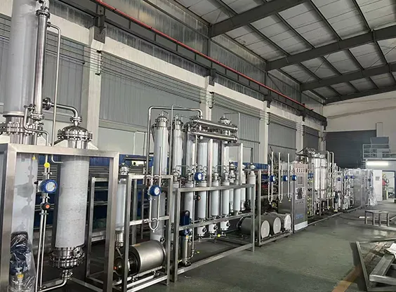 The structure and principle of the tubular multi-effect distilled water machine