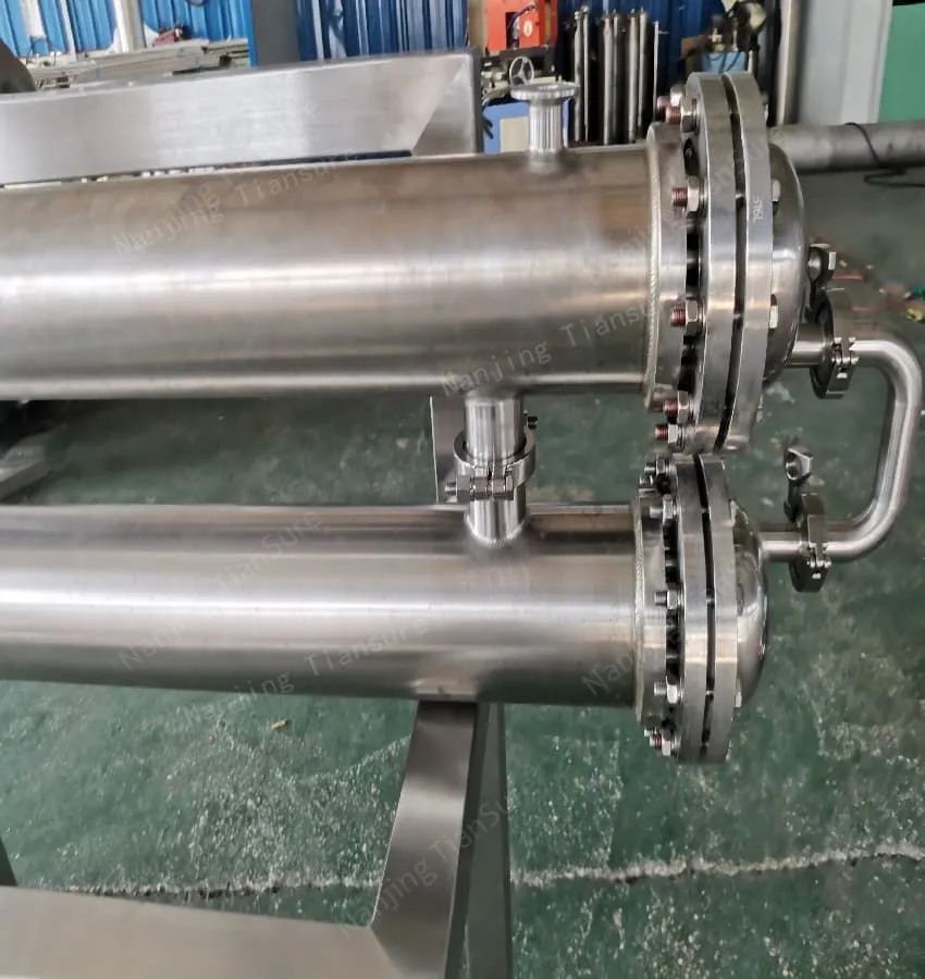 cGMP double tube sheet heat exchanger
