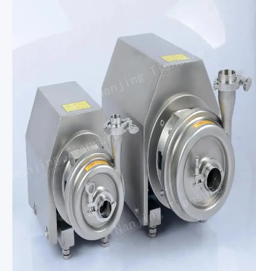 Sanitary centrifugal pumps